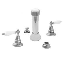 Sigma 7.0048590.26 - Bidet Set Complete with 485 Porcelain Lever in Polished Chrome