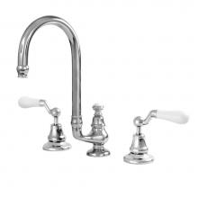 Sigma 7.5348208.26 - Sancerre Grand Widespread Lavatory Set with 482 Offset Lever in Polished Chrome