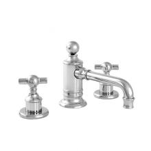 Sigma 7.5815708.26 - Margaux Widespread Lavatory Set with 157 Cross Handle in Polished Chrome