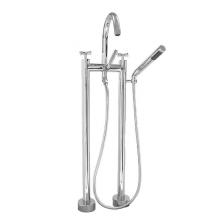 Sigma 1.0048520T.G4 - Contemporary Floormount Tub Filler W/Handshower W/Nova Ii___Trim Only