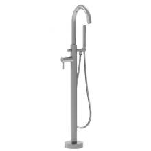 Sigma 1.1100530.G4 - 120 Contemporary Floormount Single-Hole Tub Filler W/ Handshower Complete