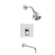 Sigma 1.312968T.26 - Pressure Balanced Tub & Shower Set Trim (Includes Haf And Wall Tub Spout) Tribeca Chrome .26