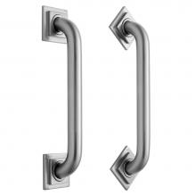 Jaclo 2712-SDB - 12'' Deluxe Grab Bar with Contemporary Square/Diamond Flange