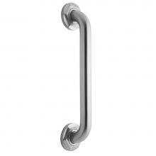 Jaclo 2912-PCH - 12'' Deluxe Grab Bar with Contemporary Hex Flange