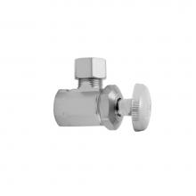 Jaclo 585-PCH - Multi Turn Angle Pattern 3/8'' IPS x 3/8'' O.D. Supply Valve with Oval Handle