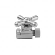 Jaclo 590X-VB - Multi Turn Straight Pattern 3/8'' IPS x 3/8'' O.D. Supply Valve with Cross Han