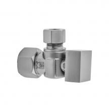 Jaclo 616-7-PCH - Quarter Turn Angle Pattern 1/2'' IPS x 3/8'' O.D. Supply Valve with Square Han