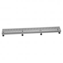 Jaclo 6212-24-BSS - 24'' Channel Drain Round Dotted Grate