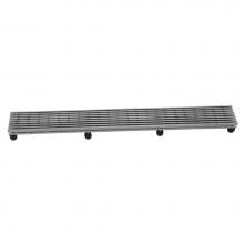 Jaclo 6224-48-PSS - 48'' Channel Drain Bar Grate