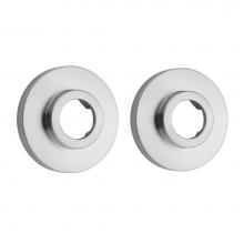 Jaclo 6603-PCH - Brass Contemporary Shower Curtain Rod Flanges