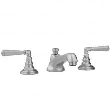 Jaclo 6870-T675-836-PCH - Westfield Faucet with Hex Lever Handles and Fully Polished and Plated Pop-Up Drain