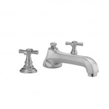 Jaclo 6970-T676-TRIM-PCH - Westfield Roman Tub Set with Low Spout and Hex Cross Handles