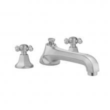 Jaclo 6970-T688-TRIM-PCH - Astor Roman Tub Set with Low Spout and Ball Cross Handles