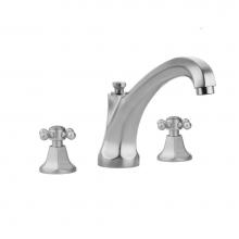 Jaclo 6972-T688-TRIM-PCH - Astor Roman Tub Set with High Spout and Ball Cross Handles