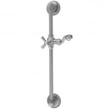 Jaclo 7624-PCH - 24'' Traditional Wall Bar with Hex Cross Handle