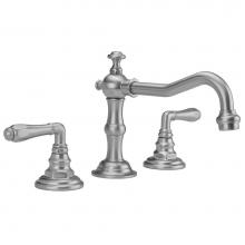 Jaclo 7830-T674-836-PCH - Roaring 20''s Faucet with Smooth Lever Handles and Fully Polished and Plated Pop-Up Drai