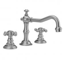 Jaclo 7830-T678-836-PCH - Roaring 20''s Faucet with Ball Cross Handles and Fully Polished and Plated Pop-Up Drain