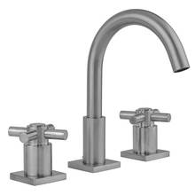 Jaclo 8881-SQC-PCH - Uptown Contempo Faucet with Square Escutcheons & Contempo High Cross Handles