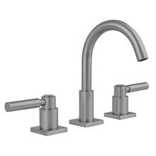 Jaclo 8881-SQL-0.5-PCH - Uptown Contempo Faucet with Square Escutcheons & Lever Handles- 0.5 GPM