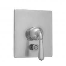 Jaclo A523-TRIM-PCH - Rectangle Plate With Hex Lever Trim For Pressure Balance Valve With Built-in Diverter (J-DIV-PBV)