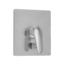 Jaclo A566-TRIM-PCH - Rectangle Plate With Flat Lever Trim For Pressure Balance Valve With Built-in Diverter (J-DIV-PBV)