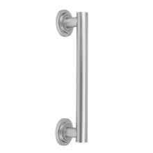 Jaclo C16-12-PCH - 12'' Grand Grab Bar with Contemporary Round Flange