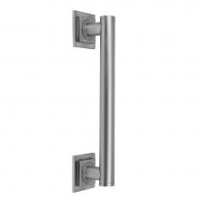 Jaclo C17-12-PCH - 12'' Grand Grab Bar with Contemporary Square/Diamond Round Flange