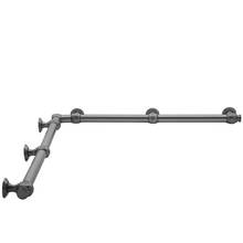 Jaclo G60-36-48-IC-ULB - G60 36'' x 48'' Inside Corner Grab Bar