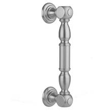 Jaclo H21-FM-18-PCH - 18'' H21 Front Mount Shower Door Pull with Finials