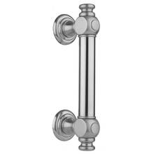 Jaclo H60-FM-12-PCH - 12'' H60 Smooth with End Caps Front Mount Shower Door Pull