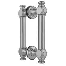 Jaclo H61-BB-16-SN - 16'' H61 Reeded with End Caps Back to Back Shower Door Pull