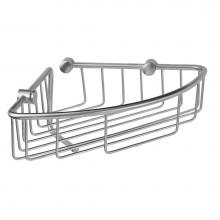 Jaclo CBSK-1-PCH - Corner Wire Basket with Cloth Holder