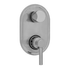 Jaclo T8572-TRIM-PCH - Oval Plate with Low Lever Thermostatic Valve with Thumb Built-in 2-Way Or 3-Way Diverter/Volume Co