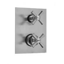 Jaclo T8585-TRIM-ULB - Rectangle Plate with Hex Cross Thermostatic Valve with Hex Cross Built-in 2-Way Or 3-Way Diverter/