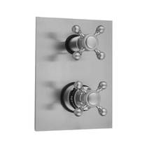 Jaclo T8757-TRIM-ULB - Rectangle Plate with Ball Cross Thermostatic Valve with Ball Cross Built-in 2-Way Or 3-Way Diverte