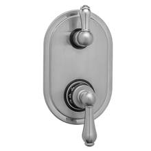 Jaclo T9536-TRIM-PCH - Oval Plate with Regency Thermostatic Valve with Regency Peg Lever Built-in 2-Way Or 3-Way Diverter