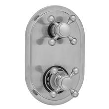 Jaclo T9757-TRIM-PCH - Oval Plate with Ball Cross Thermostatic Valve with Ball Cross Built-in 2-Way Or 3-Way Diverter/Vol