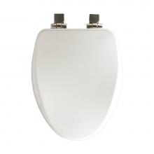 Bemis 19170NISL 000 - Alesio II Elongated High Density Enameled Wood Toilet Seat in White with STA-TITE Seat Fastening S