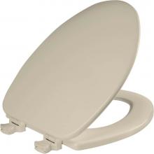 Bemis 585EC 006 - Church Elongated Enameled Wood Toilet Seat in Bone with Easy-Clean® Hinge