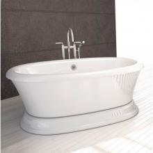 Bain Ultra BBNUOFP0N-02 - NAOS 7240 ROLLED DECK TUB BISCUIT