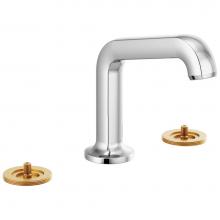 Brizo 65307LF-PCLHP-ECO - Kintsu® Widespread Lavatory Faucet with Arc Spout - Less Handles 1.2 GPM