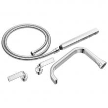 Brizo T70367-PC - Allaria™ Two-Handle Tub Filler Trim Kit with Twist Lever Handles