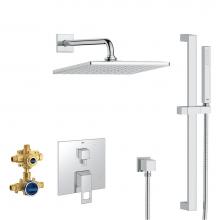 Grohe 29432000 - EUROCUBE PRESSURE BALANCE RAIN SHOWER SET