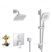 Grohe 29433000 - EUROCUBE PRESSURE BALANCE SHOWER SET