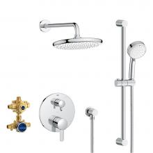 Grohe 29428000 - COSMOPOLITAN PRESSURE BALANCE RAIN SHOWER SET