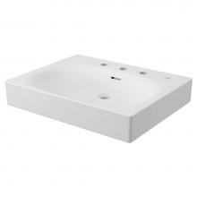 Grohe 39655000 - Wall Mount 24 Bathroom Sink, 3-hole