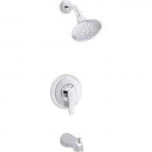 KOHLER TS98006-4G-CP - July Rite-temp Bath And Shower Trim with Lever Handle, Slip-fit Spout And 1.75 Gpm Showerhead