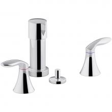 KOHLER 15286-4RA-CP - Coralais® vertical spray bidet faucet with lever handles