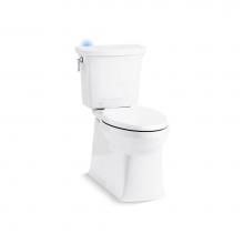 KOHLER 5709-4008-0 - Corbelle Continuous Clean Comfort Height 1.28 GPF Two-Piece Elongated Toilet, Reveal Slow Close Se