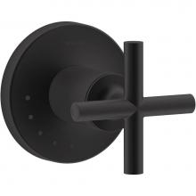 KOHLER T14490-3-BL - Purist® Valve trim with cross handle for volume control valve, requires valve